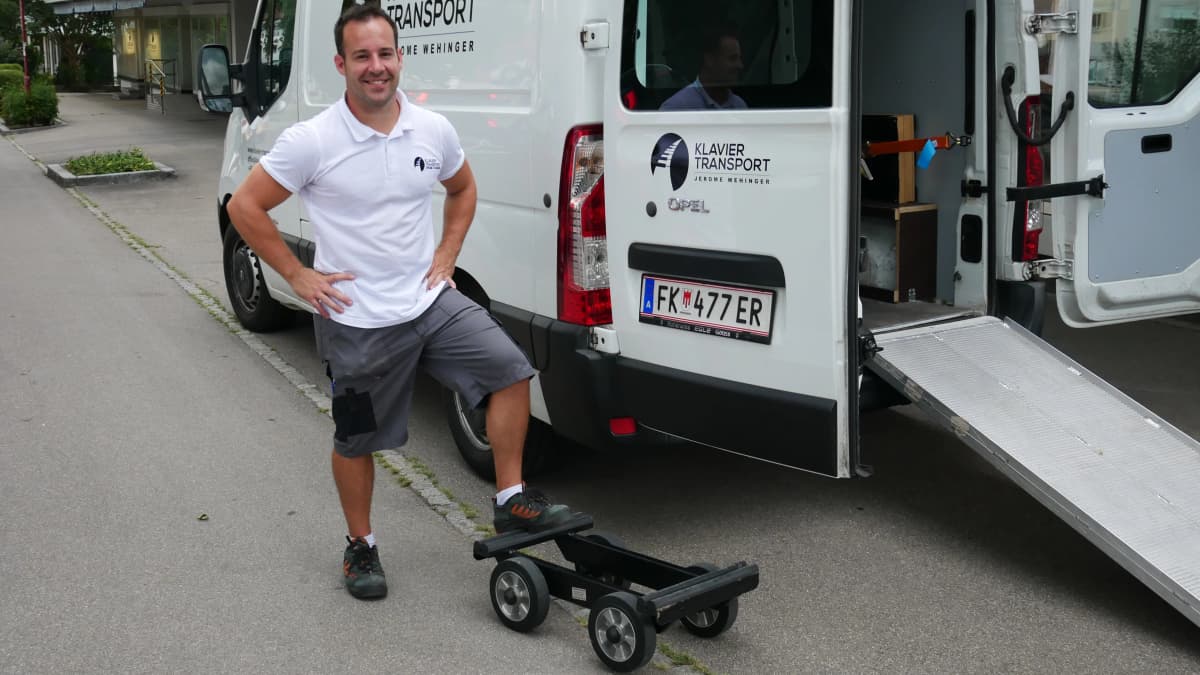 Professioneller Klaviertransport